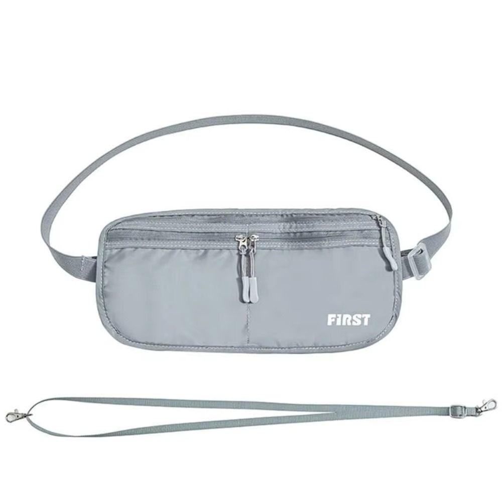 Invisible Travel Chest Pack Large Capacity Men Belt Pouch Sweatproof Sports Waist Bag for Passport