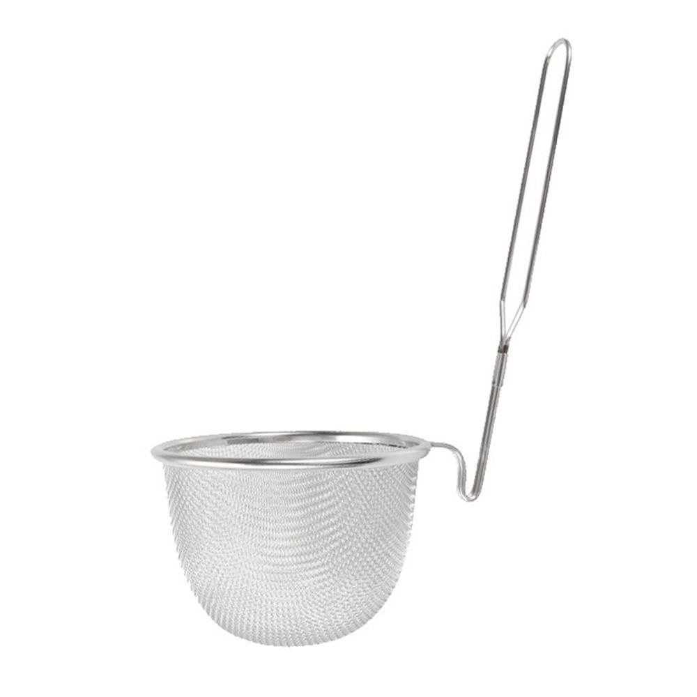 Сетчатая ложка-дуршлаг из нержавеющей стали 304, серебристая, кухонная утварь, дуршлаг для еды, ложка для корейской лапши, дуршлаг для овощей, дуршлаг для хот-пота