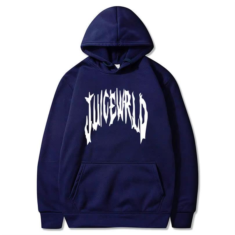 Толстовка с капюшоном с принтом букв Rapper Juice Wrld 999 модная повседневная спортивная одежда Y2k для женщин Толстовка