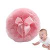 Furry Powder Puff, Baby Powder Puff for Adults, Soft Round Body Cosmetic Powder Puff with Ribbon Ribbon, Dry Makeup Tool for Home/Travel, Body Powder