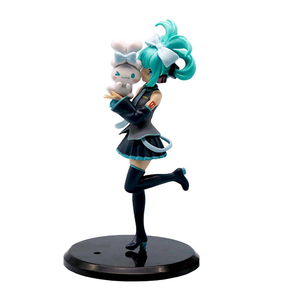 Hatsune Miku X Cinnamoroll Collaboration Figure Set Cute Anime Collectible Model Toys 2 Styles for Fans