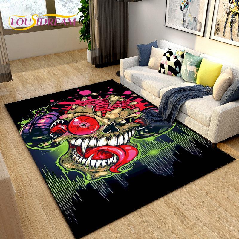 3D Creative Music Cartoon Area Rug Large,Carpet Rug for Living Room Bedroom Sofa Doormat Decoration,kids Play Non-slip Floor Mat