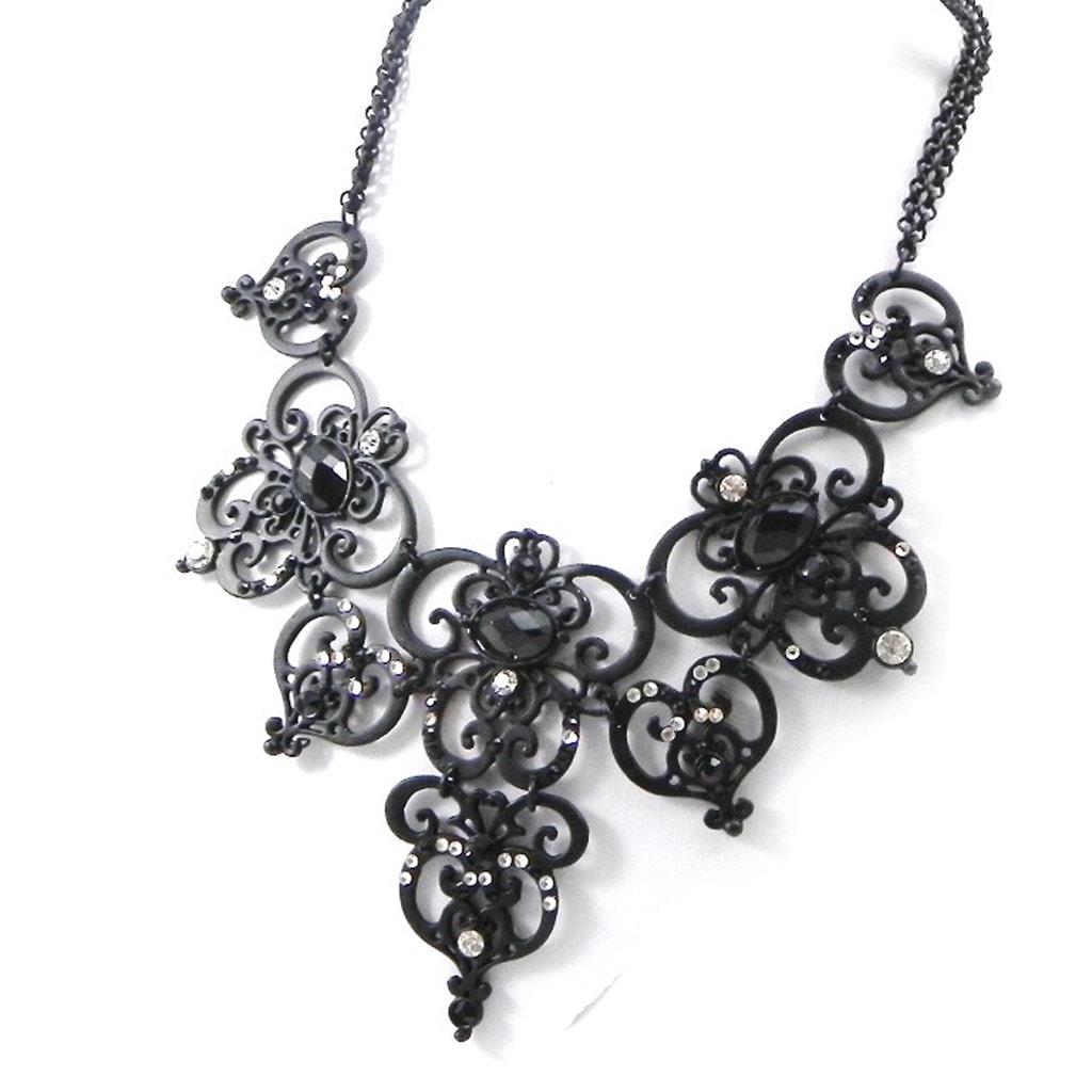 NOA [I2239] — Черное дизайнерское колье «Сисси»