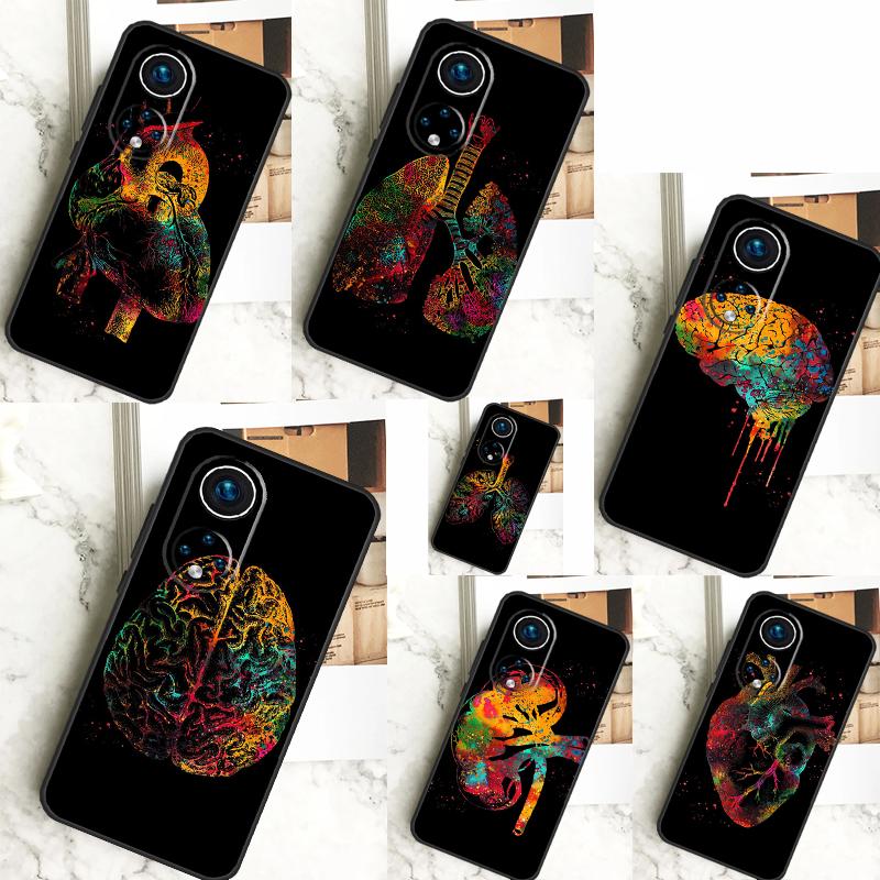 Человеческое Сердце Мозг Легкие Чехол Для Honor Magic 6 Pro 5 Lite 50 70 90 X6 X7 X8 X9 Honor X6a X7a X8a X9a X8b X9b Обложка