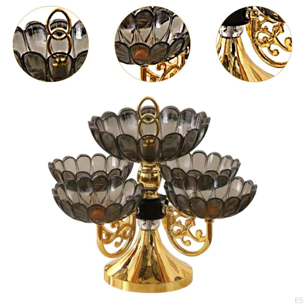 Вращающийся органайзер на 5 чаш для сухофруктов и закусок