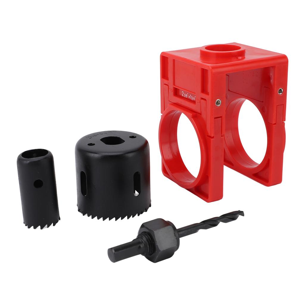 Комплект для установки замка с направляющим шаблоном, набор кольцевых пил для пластиковых дверей из углеродистой стали для деревянных дверей