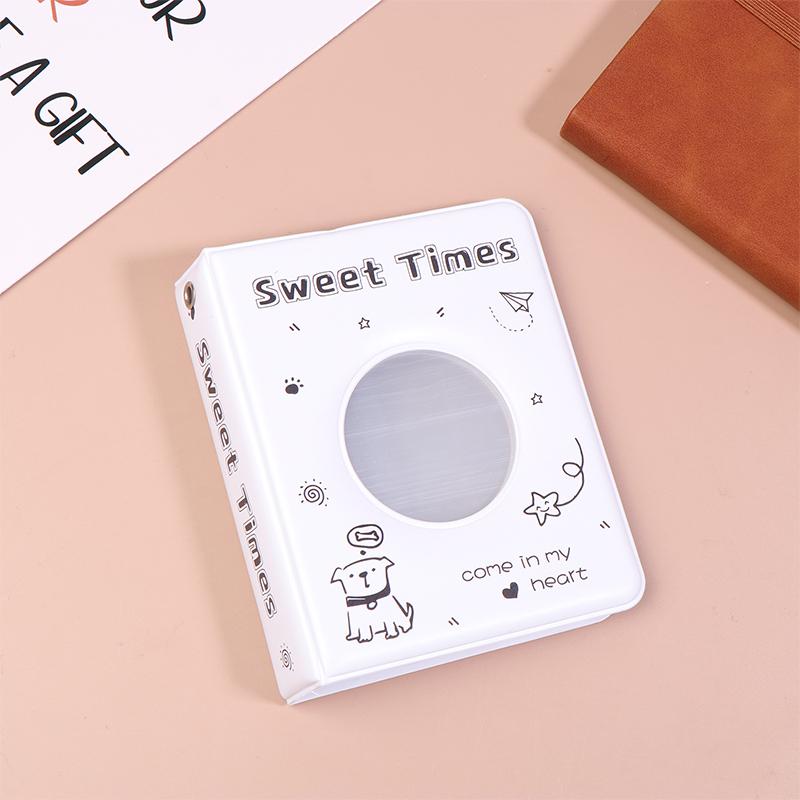 Ins Cute Mini 3-Inch Album 36 Pockets Card Binder Kpop Idol Pictures Storage Case Transparent Inner Page Collection Album