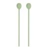 Kitchen Factory Pastel Premium Silicone Muddler Long Teaspoon, Sage Green, 2 шт., популярная корейская посуда