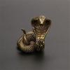 Copper Snake Home Office Decorations Animal Figurines Miniatures Antique Living Room Decoration Accessories Tea Pet Ornaments
