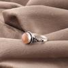 Peach Moonstone Gemstone Jewelry, 925 Solid Sterling Silver Ring, Handmade Gorgeous Silver Ring, For Wedding Gift