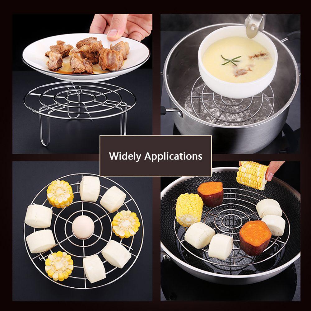 Kitchen Accessories 304 Stainless Steel Steamer Rack Steamer Shelf Cookware Pot Steaming