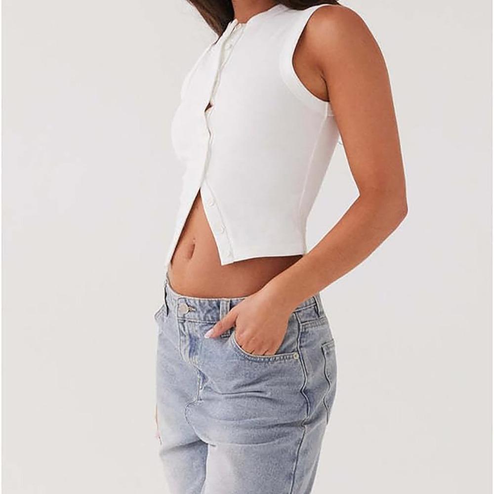 Женский повседневный жилет Wind Versatile Simple Tops Женский Новый Темперамент Однотонный Тонкий Женская Одежда