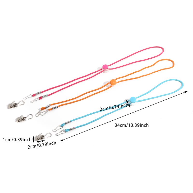 12 шт./упак. регулируемая ветрозащитная подвесная веревка цветная эластичная шапочка веревка для подвешивания маски на шею удлинительный зажим для открытия цветная пряжка