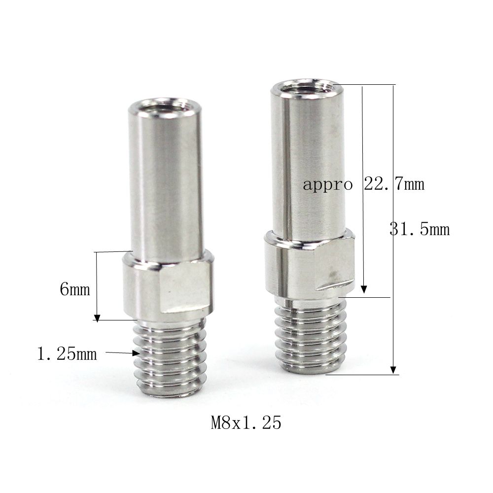 2pcs Titanium Bike V Brake Boss Cantilever Brakes Post Mount M10 M8 1.25mm 1.0mm Ti V Brake Screws Bolts