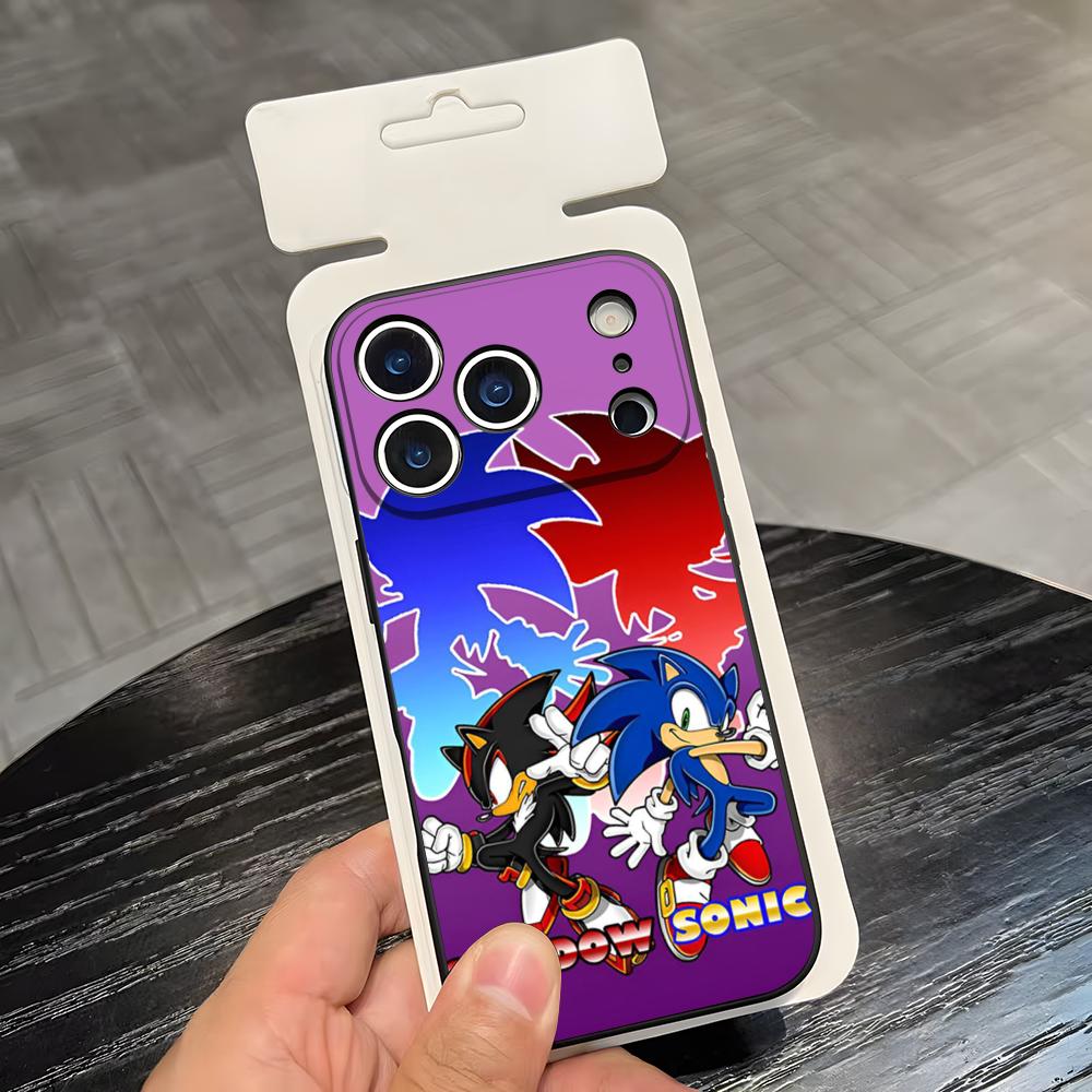 Supersonic-S-Sonic-Game Phone Case For IPhone 17 Air 16 E Pro Max 15 14 13 Mini 12 Pro 11 Max Plus Black Soft Shell