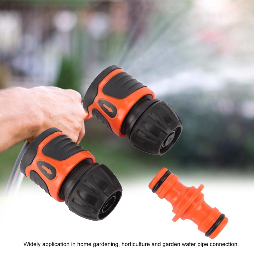 3Pcs Quick Connection Hose Connector Water Pipe Adapter Garden Accessories for 1/2 Hose