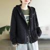 Coats for Women Oversize Coats Jackets Women Hoodies Coat Loose Casual Coat Solid Color Button Jacket Coat