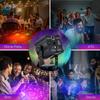 Светильники для вечеринок RGB светодиодные стробоскопические огни с питанием от USB, проектор для дискотеки для вечеринок, дома, Рождества, дня рождения, караоке, КТВ-бара