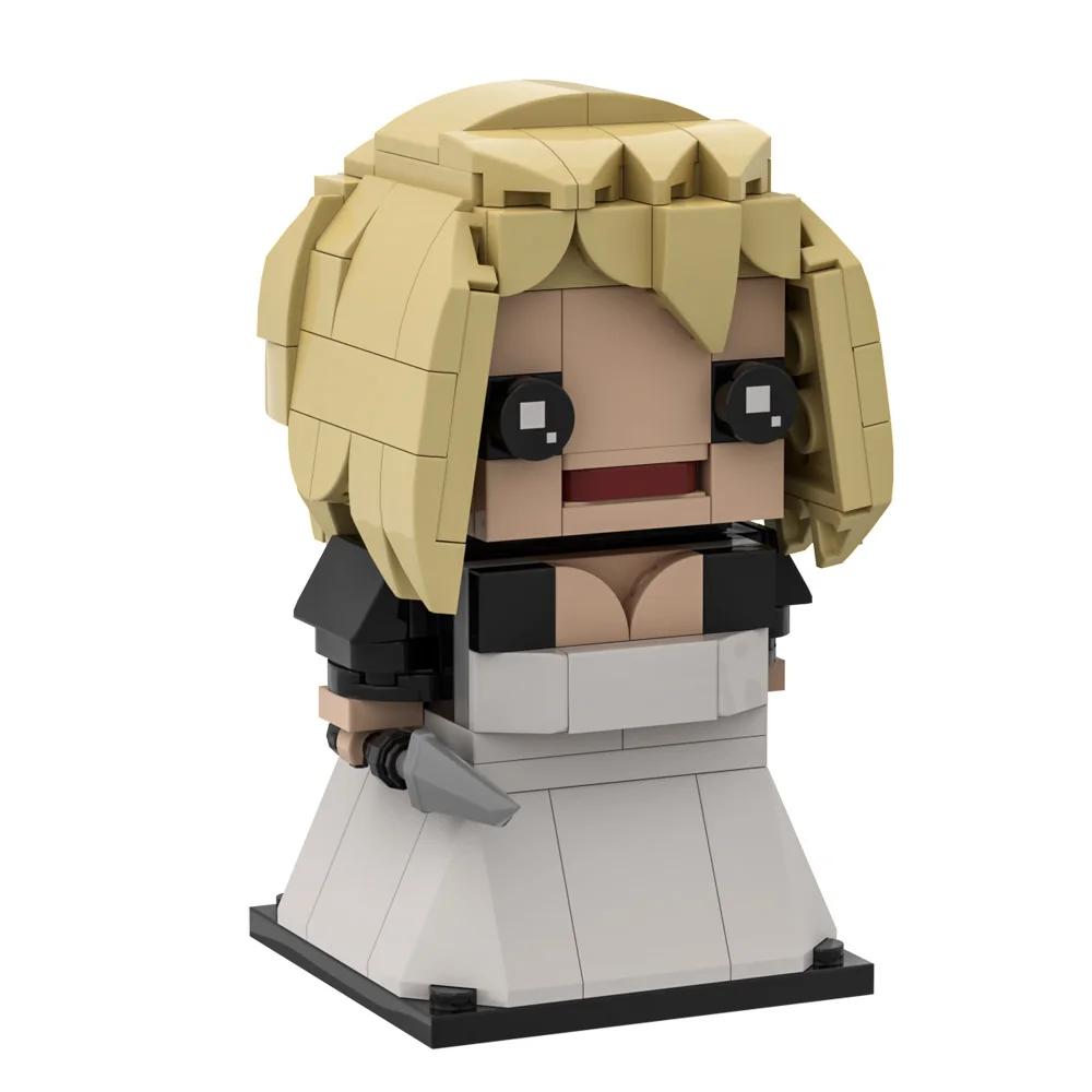 Gobricks MOC Anime Bride of Chucky Brickheadz Building Blocks Child's Play Franchise Bricks Model Horror Movie Figure Toys Gift