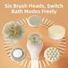 Электрическая щетка для ванны с длинной ручкой, водонепроницаемая электрическая щетка для душа, скраб для спины, инструменты для ванной