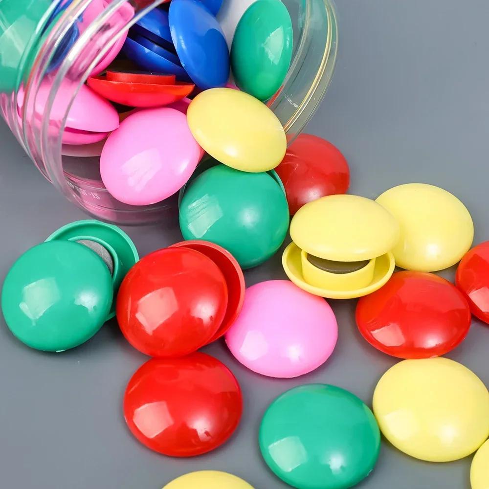 80/6 шт. Цветные круглые магниты на холодильник Сильные магнитные магниты для доски для рисования Магнитные наклейки для дома, офиса, школы, для DIY декора, гвоздики