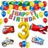 Украшение на день рождения номерной шар мальчик на день рождения шар автомобиль украшение на день рождения С днем рождения украшение на воздушном шаре автомобиль мальчик украшение на вечеринку роскошный шар