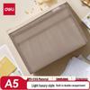 Deli TPU Multi-layer Zipper Document Pouch