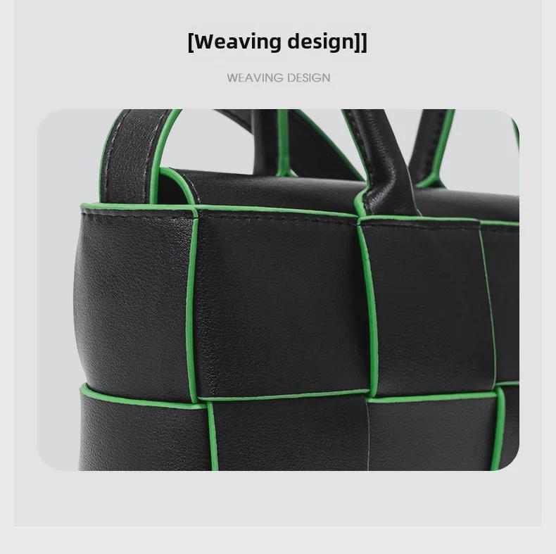 Корейская плетеная сумка из натуральной кожи - стильная, высококачественная сумка через плечо и тоут для женщин