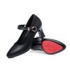 Women's High Heels Professional Work Shoes Thick Heel Shoes Women's Leather Shoes Buckle Comfortable Shoes