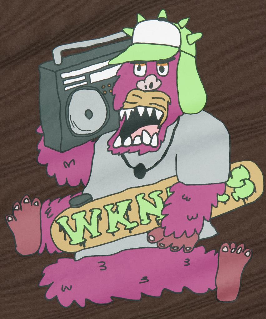 Футболка WKNDRS [Wkndrs X Gwaxng] Snarl Boombox (коричневый)