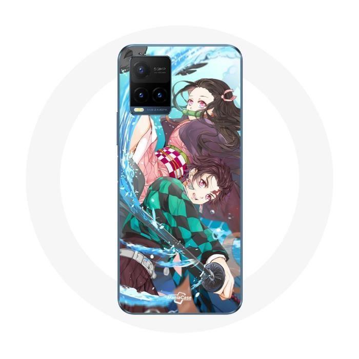 Case for Vivo Y21s 2021 / Y21 2021 Tanjiro and Nezuko Demon Slayer Kimetsu No Yaiba Anime