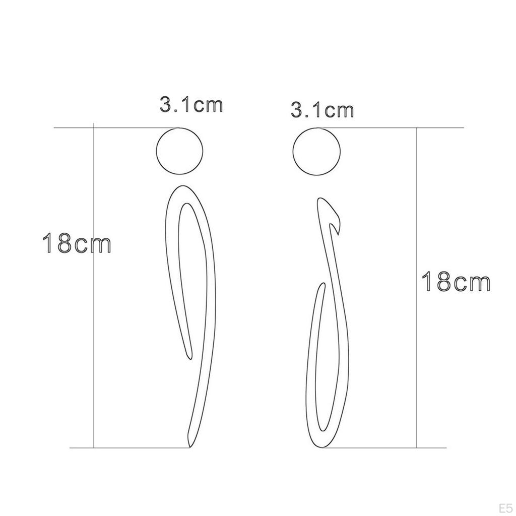 3D знак туалета, символы, вывески, идентификационная дверь
