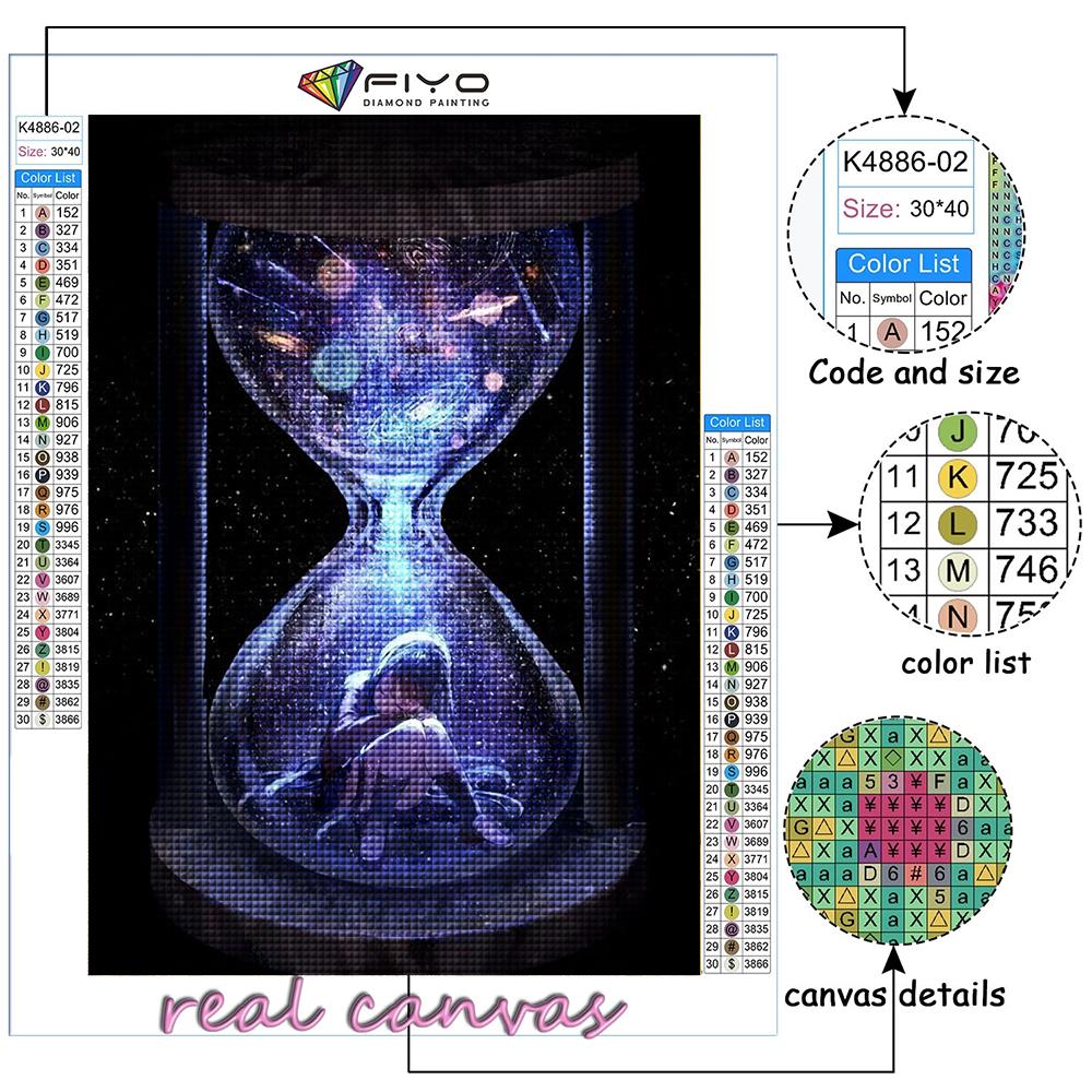 5D DIY Девушка в бутылке «Песочные часы» Вышивка крестом Стразы Алмазный рисунок Вышивка Мозаика Домашний декор