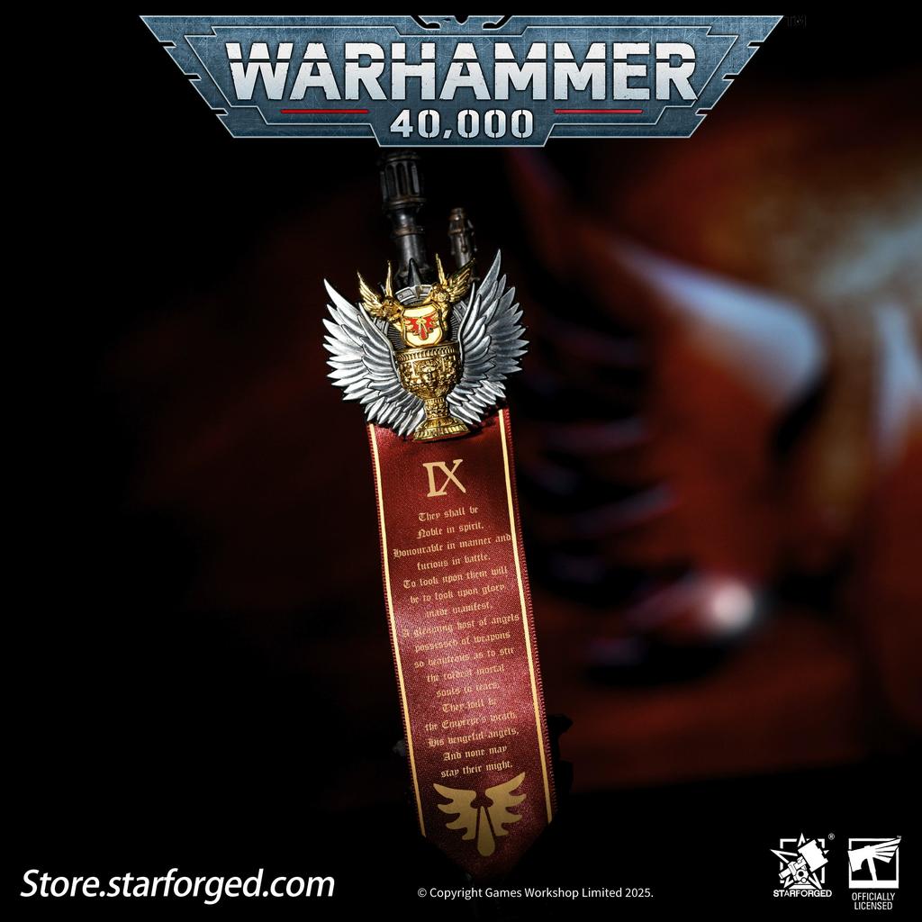 Starforged Star Casting, брошь «Ангел Святой Крови», значок Святой Печати Св.. Жиль, Warhammer 40K
