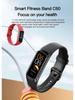 Cross-border AMOLED Smart Bracelet: Monitors Blood Pressure, Oxygen, Temperature, Heart Rate, Sleep; Waterproof Sports Watch