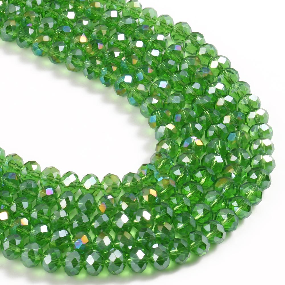 3 4 6 8mm Faceted Rondelle Crystal Glass Beads Austria Crystal Spacer Loose Beads For Jewelry Making DIY Charm Bracelet Supplies