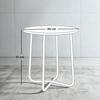 Outdoor Coffee Table, X-Base for Living Room Terrace