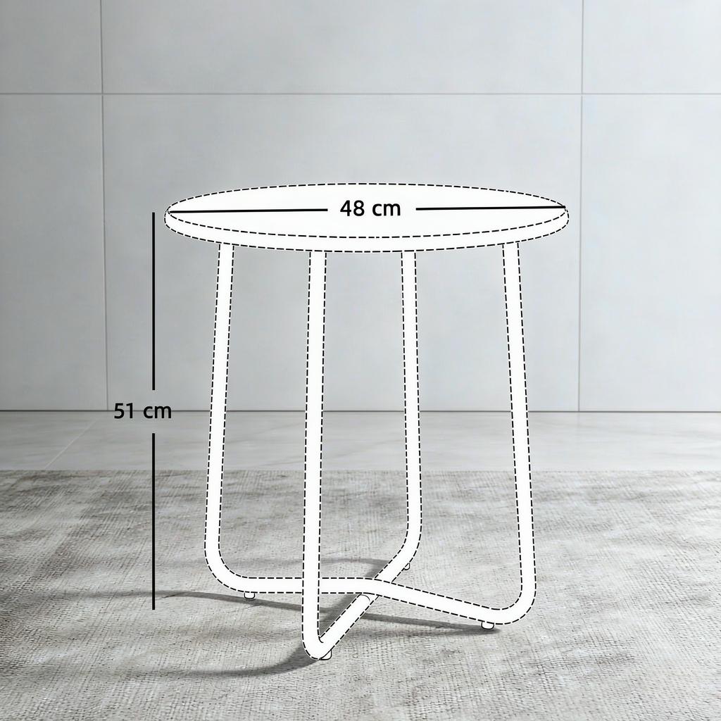 Outdoor Coffee Table, X-Base for Living Room Terrace