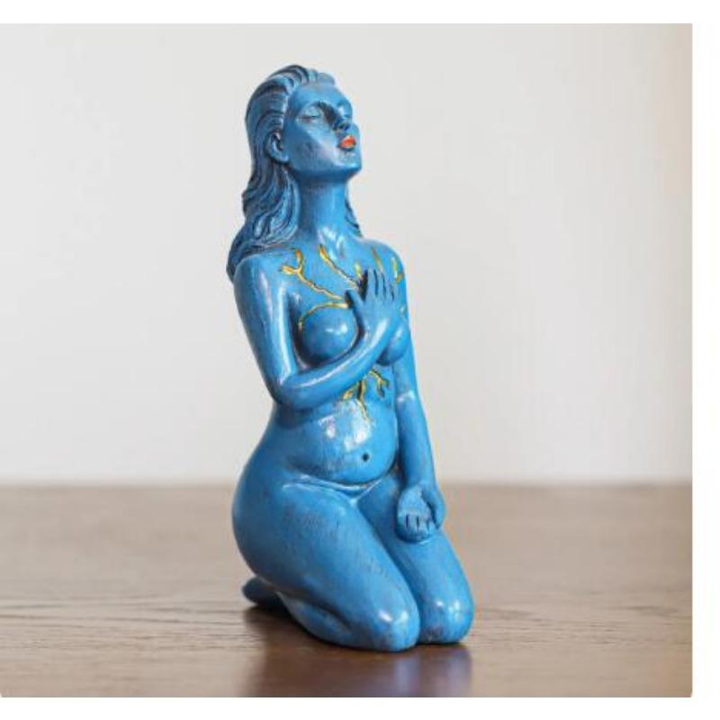Self Love Shaping Spirit Goddess Statues Resin Sculpture Healing Goddess Portrait Crafts for Home Office Decoration Friends Gift