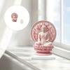 2D Acrylic Buddhist Statue with Base Flat Buddhas Figurine Sculpture Table Ornament Meditating Spiritual Decoration
