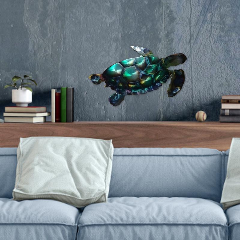 Beach Theme Wall Art Decorations Metal Wall Art Turtle Wall Decor Sculpture Decoration Large Coastal Home Decor For Indoor