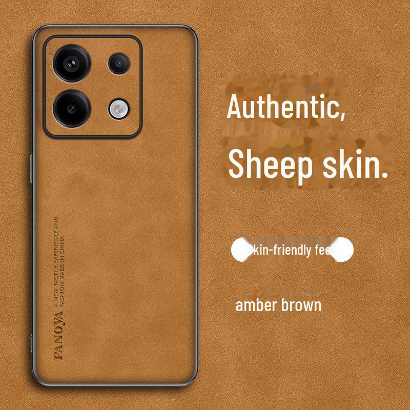 Чехол для телефона Redmi Note 13 Pro из овчины - овчина, защитный чехол от падений