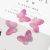 200Pcs Acrylic Butterfly Gradual Color Beads for DIY Jewelry Making Findings