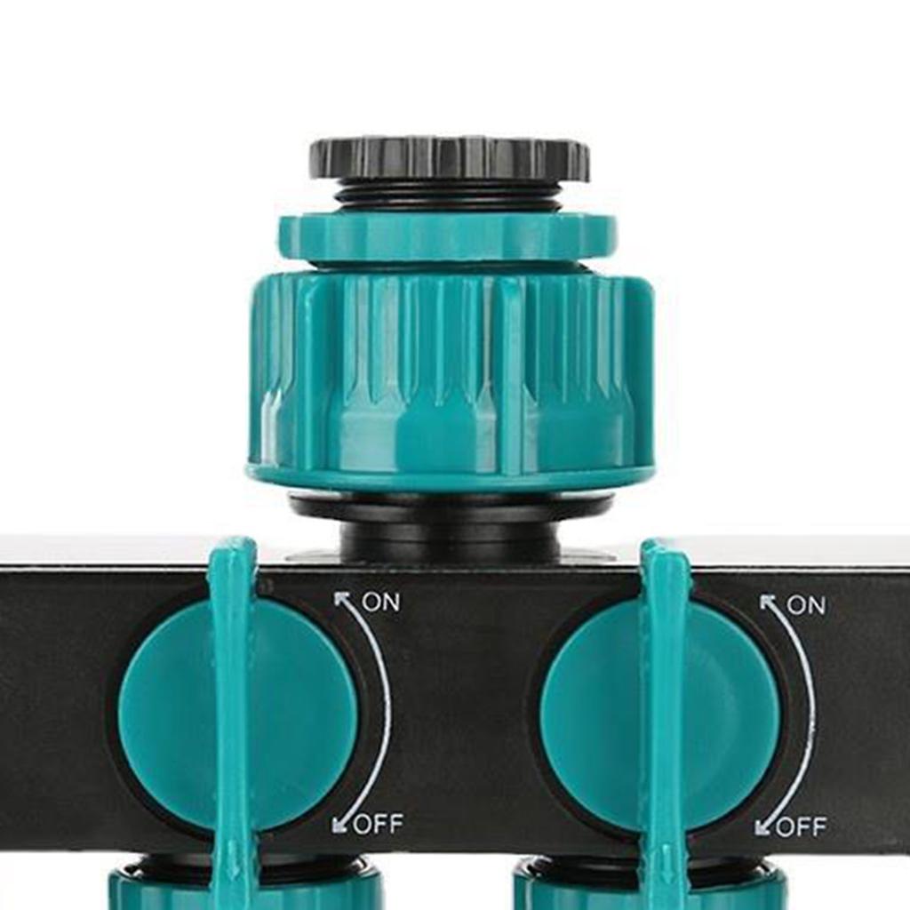 4 Way Water Splitter Garden Irrigation Watering Adapter Hose Connector for Garden Watering Lawn