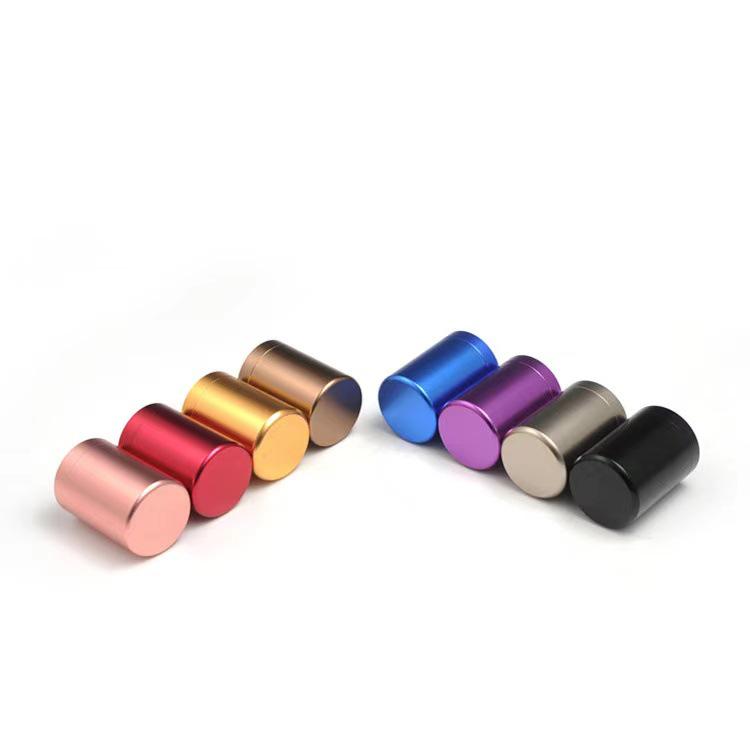 Настраиваемая маленькая круглая алюминиевая банка для чая с возможностью нанесения логотипа