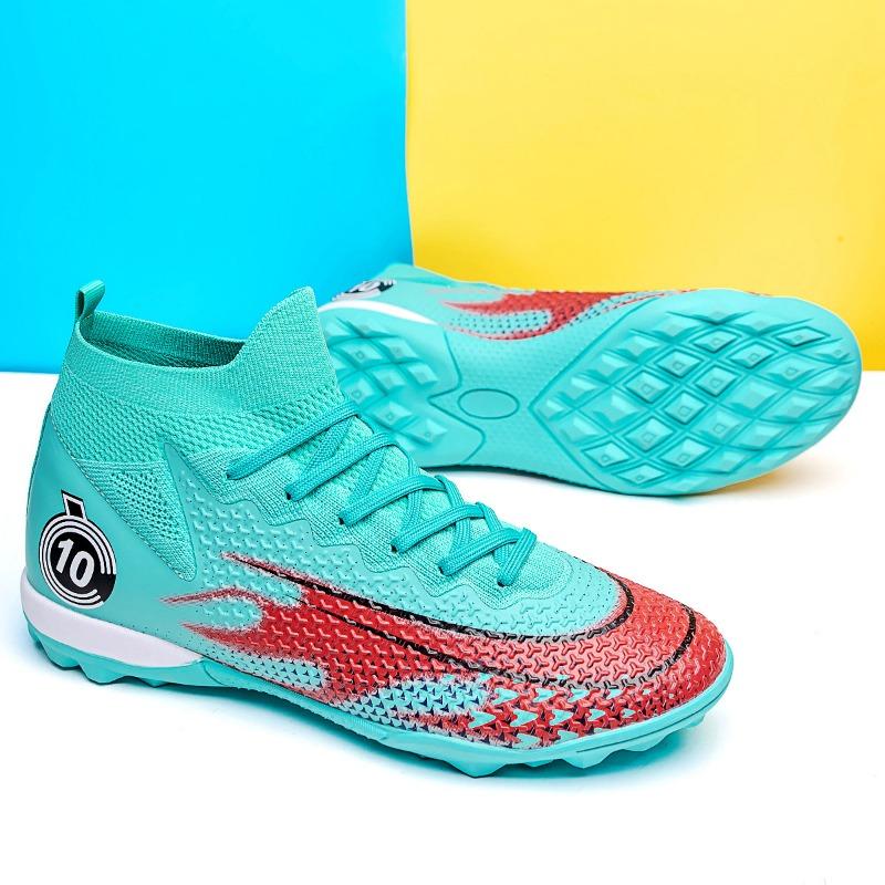 Футбольные бутсы с высоким верхом, мужские и женские, молодежные, с длинными шипами и шипами для сломанного грунта, фабричные