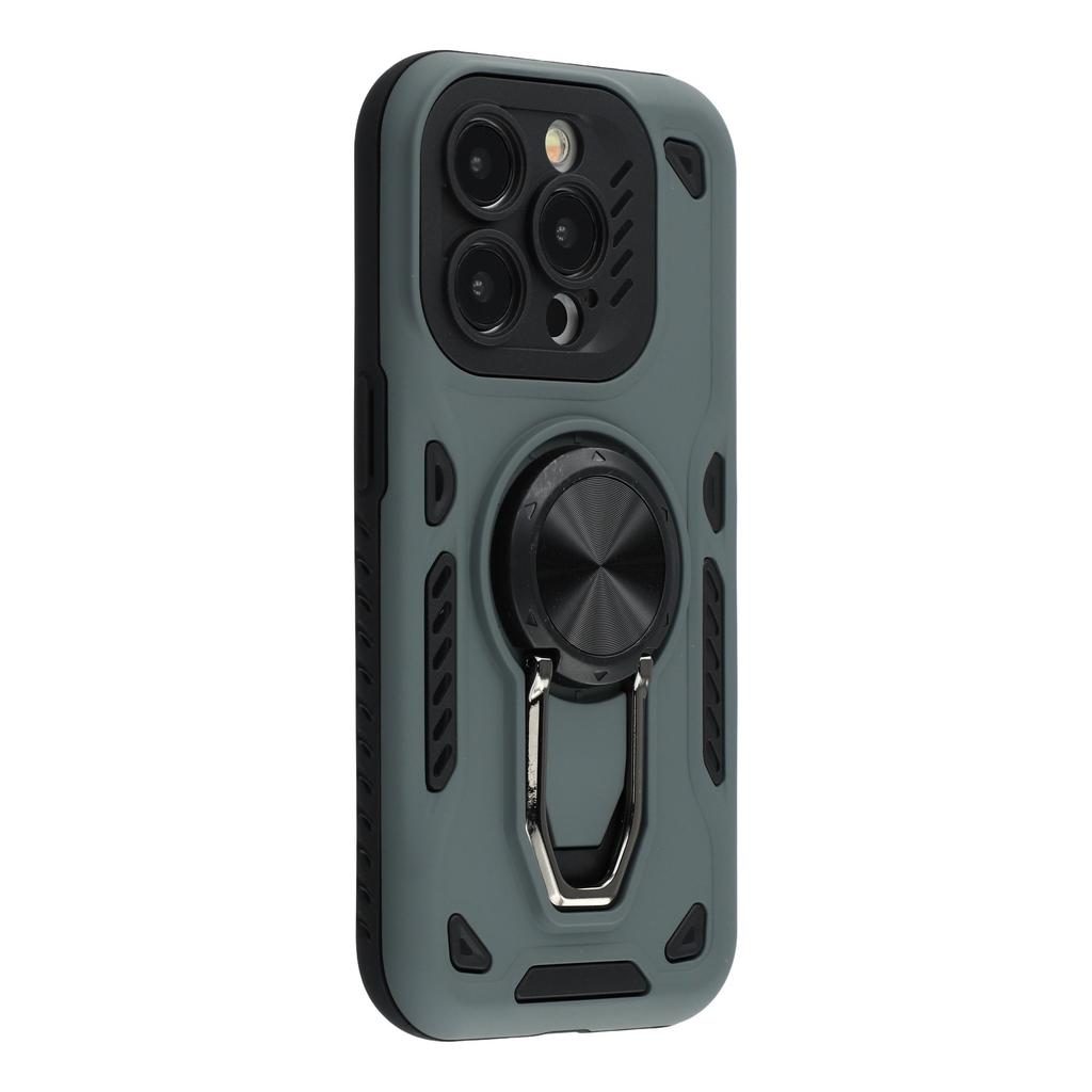 For iPhone 14 Pro Max Case with Kickstand Shockproof TPU+PC Phone Back Cover