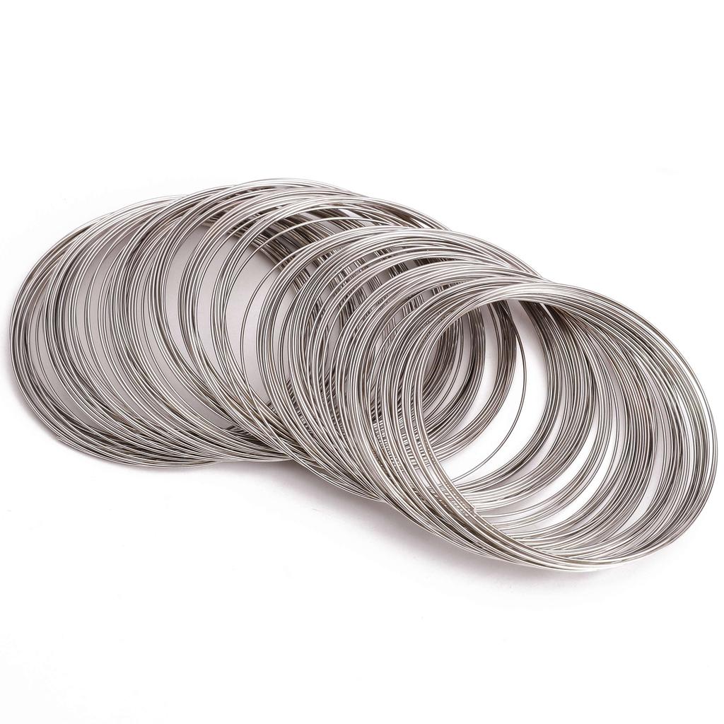 20-100 петель 6 см проволока с памятью для бисера стальная проволока для бисера для изготовления фурнитуры для ювелирных изделий своими руками браслетов-бэнглов