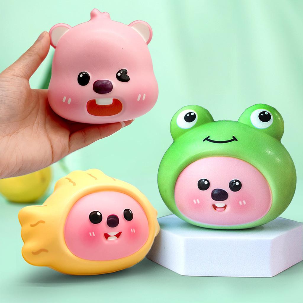 Korean Loopy Slow Rebound Squishy Toy Squeeze Fun Beaver Decoration