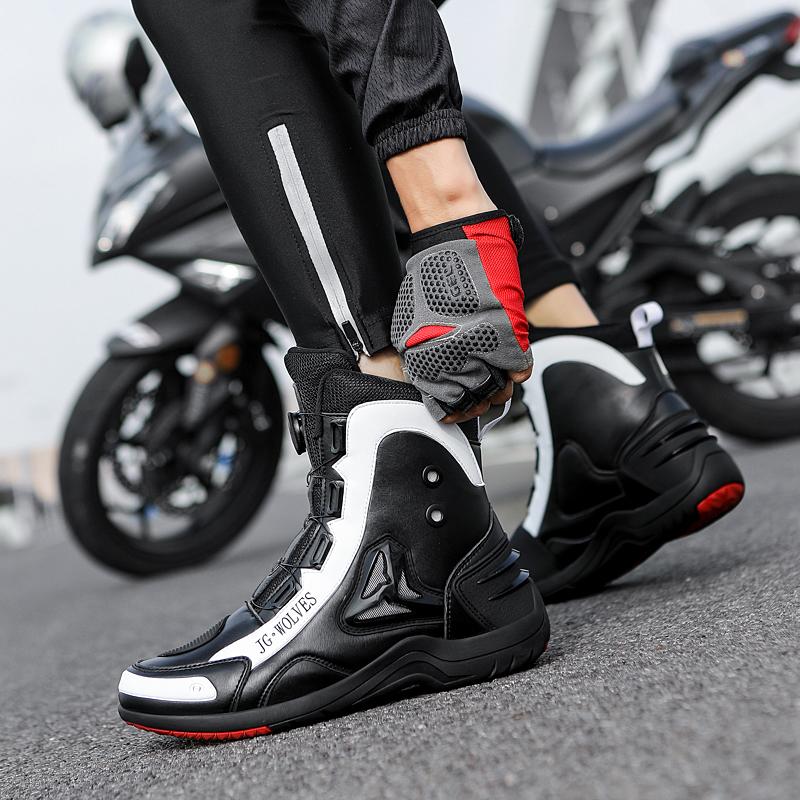 Мотоциклетные ботинки, водонепроницаемые защитные ботинки для мотокросса, активная ось, внедорожная мотоциклетная обувь до бедра, мужские мотоциклетные ботинки